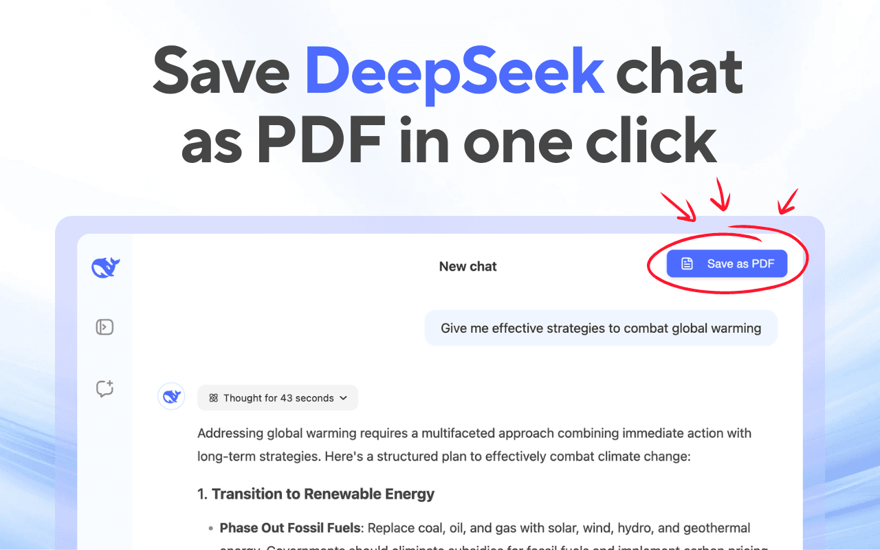 Export to PDF for Deepseek